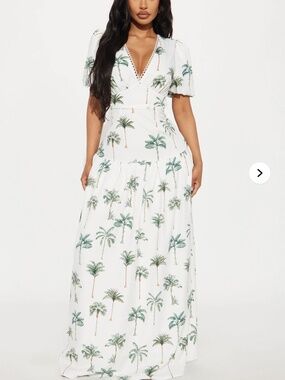 Palm Tree Maxi Dress